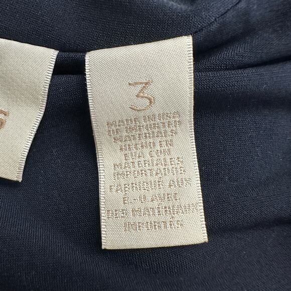 Chicos Womens Sheer Back Topper Jacket XL Minimalist Chic Modern Layering‎ - Picture 4 of 9